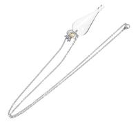 FRCOLOR Mini Vetro Trasparente con e Acciaio Inossidabile per Collana Diy Souvenir e Messaggi Piccola e Resistente per Regali e Feste Vintage