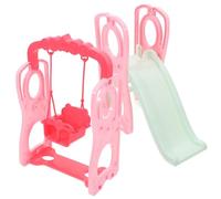 FRCOLOR Miniatura Altalena e Scivolo per Casa delle Accessorio Resistente per Decorazione Stanza Piccola per Bambine