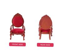 FRCOLOR Miniatura Mobili Legno per Casa delle Vintage Intagliata Marrone Mini per Accessorio Decorativo DIY per Casa Miniature