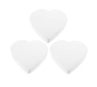 FRCOLOR Modelli di Torta Finta a Forma di Cuore in Schiuma Set da 3 Pezzi 8 Pollici X 5 Cm per Decorazione e Pratica di Dolci Nuziali Artigianato Creativo