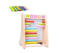 FRCOLOR Montessori Calcolo e per Gioco Educativo in Legno per Apprendimento Matematica e creatività Tavoletta Liscia e Sicura per Scuola