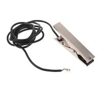 FRCOLOR Morsetto di Messa a Terra in Acciaio Inox per Stazioni di Servizio con Cavo da 3 M Morsetto di Sicurezza Antistatico per Trasferimento Carburante e Saldatura Attrezzatura di