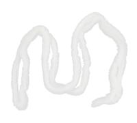 FRCOLOR Nastro in Ecopelliccia di Visone Sintetica Bianco 4,5 Cm per Decorazioni Natalizie e Abbigliamento Cinese, Morbido al Tatto e Versatile per Progetti Creativi