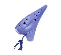 FRCOLOR Ocarina in Ceramica in Do per Principianti e Strumento Musicale Tradizionale per Pratica Lezioni e Piccole Esibizioni con Borsa e Spartiti Inclusi