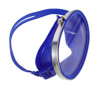 FRCOLOR Occhialini da Immersione Ovali per Pesca e Nuoto Blu Lente Singola, Antiappannamento e Facile Regolazione, Adatti per Sport Acquatici All'aperto