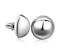 FRCOLOR Orecchini a Perno a Mezza Sfera Da Donna, Bottone Leggero e Comodo, Design Elegante Per Feste e Uso Quotidiano, Set Da, Regalo Raffinato Per Occasioni Speciali