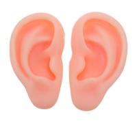 FRCOLOR Orecchio Finto in Silicone di Orecchio Umano Realistico Espositore per Orecchini Perno Supporto per Orecchini per Allenamento Falso per Esposizione di Gioielli