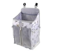 FRCOLOR Organizer Per Lettino Con Motivi Animali Contenitore Sospeso Per Pannolini Biberon e Articoli Essenziali Per Ragazza Adatto Box Lettini e Culle Soluzione Di Stoccaggio Portatile Pe
