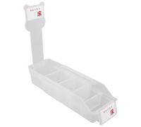 FRCOLOR Organizer per Medicinali Espandibile Bianco con Scomparti Separati, Contenitore per Flaconi di Infusione Ospedaliero e Scatola Porta Medicinali per Casa e Farmacia