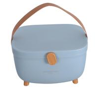 FRCOLOR Organizzatore per Armadietto dei Medicinali Portatile in Plastica con Maniglia, Scatola Multiscomparto per Conservazione Farmaci di Emergenza Casa e Viaggio, Contenitore