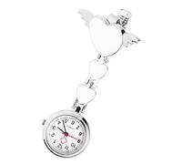 FRCOLOR orologio da petto assistenza infermieristica signore orologi da donna arredamento medici orologio da tasca medico infermiere orologio da appendere alla moda bianca