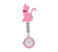 FRCOLOR Orologio da Tasca per Infermiere Gattino Carino, Orologio al Quarzo Clip di Sicurezza in Lega, da Appendere Ovunque
