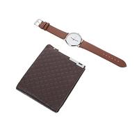 FRCOLOR Orologio Da Uomo e Portafoglio Kit Di Orologio Da Polso e Portafoglio in Set Regalo Per Uomo Adatto Casual Business Party