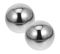 FRCOLOR Palle da Massaggio in Acciaio Inox per Mani, Set da 1 Coppia, Palla per Esercizi di Presa e Trattamento Manuale, Palline Antistress Cinesi per Fitness e Rilassamento Sensoriale