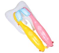 FRCOLOR Palloncini Spazzolino da Denti Gigante Design Vivace e Facile da Appendere Set di 3 in Pe Decorazioni per Feste e Eventi Familiari a Tema Dentista