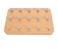 FRCOLOR Pannello di Legno Durevole per Esercizi di Coordinazione Occhio-Mano e Rinforzo della Presa dell'Avambraccio Strumento per Riabilitazione Manuale in Contesti Clinici