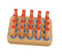 FRCOLOR Pannello Esercizi Legno Per Dita Strumento Di Riabilitazione Per Coordinazione Mano-occhio Pioli Per Migliorare La Destrezza e La Delle Mani Centri Sanitari e Ospedali