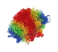 FRCOLOR Parrucca da Clown Afro Riccia Set di Accessori per Feste E Cosplay per Gli Appassionati di Sport Carnevale Vita Quotidiana