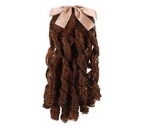FRCOLOR Parrucchino Pettine Coda Di Cavallo Riccia Parrucca Da Prestazione Ricci Da Donna Coda Di Cavallo Con Ricciolo Finta Coda Di Cavallo a Boccoli Poliestere Vittoria Riccioli Bambino
