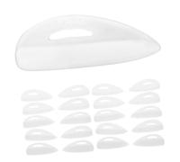 FRCOLOR Patch Isolante per Ciglia 10 Paia Bianco Riutilizzabile in Silicone Formato Portatile per Extension e Laminazione Ciglia Professionale