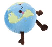 FRCOLOR Peluche Pianeta Terra Morbido e Rotondo - Cuscino Educativo per Aula di Astronomia - Decorazione Scientifica per Cameretta e Feste a Tema Spazio per Viaggi e Attività Didattiche