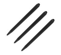FRCOLOR Penna Stilo per Tablet Doppia Punta 3 Pezzi, Alta Precisione con Design Dual Head in Abs, Versatile per Prendere Appunti e Leggere Notizie, Colore Nero