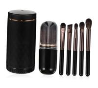 FRCOLOR Pennelli Per Trucco Professional Fibra Artificiale Con Specchio Strumento Per Trucco Applicatore Portatile Facile Da Trasportare Adatto Per Uso Domestico Viaggio