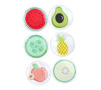 FRCOLOR Per Il Dall'affaticamento Degli Occhi 6 Pezzi Tovaglioli Rotondi Alla Frutta Maschera Rinfrescante Per Gli Occhi Impacchi Di Ghiaccio Per La Degli Occhi