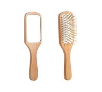 FRCOLOR Pettine Per Cuoio Capelluto in Materiale Naturale Spazzola Curva Per Una Facile Pettinatura Dei Ricci