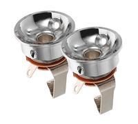 FRCOLOR Piastra Presa Jack per Uscita Audio Chitarra Elettrica Tl 2pezzi Argento Accessori Professionali per Live e Studio