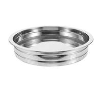 FRCOLOR Piatto per Comunione in Acciaio Inox Coperchio, Argento | Design Elegante e Raffinato, Uso Versatile in Casa e Durante Cerimonie, Resistente, Conserva Pane