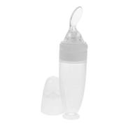 FRCOLOR Piatto Silicone con Base Stabilizzante e Cucchiaio per Svezzamento per Anziani e Persone con Disabilità Colore