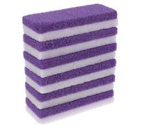 FRCOLOR Pietra Pomice per Rimozione Calli e Strumento Pedicure Piedi, Set 6 Pezzi Viola, Mini Portatile in Pietra Lavica per Esfoliare Pelle Morta e Levigare Piedi in Viaggio