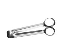 FRCOLOR Pinza per Uova in Acciaio Inox, Pinza per Alimenti Mini, Argento, Leggera e Compatta, per Polpette e Piccoli Cibi, per Cucinare e Picnic All'aperto