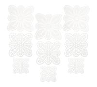 FRCOLOR Plastic Canvas Sheets 15pezzi Materiale Plastico Forma Petalo per Lavoretti Creativi e Crafting
