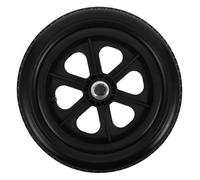 FRCOLOR Pneumatico solido ruota per ruote ricambio per sedie a rotelle Gruppo ruote per pneumatici ricambio schiuma poliuretanica Nero