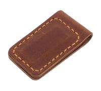 FRCOLOR Porta Carte di Credito e Fermasoldi Magnetico in Pelle, Clip per Tasca Frontale, Segnalibro Vintage, Organizer per Cavi, Uso Quotidiano Uomo, Marrone