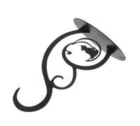 FRCOLOR Porta Piante da Interno Wall Hook in Ferro Nero Stile Europeo | Supporto da Parete per Mangiatoia Uccelli e Cesto Floreale, Design Creativo, Decorazione Casa e Cucina