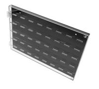 FRCOLOR Porta Plettri per Chitarra e Ukulele Griglie Trasparenti, Custodia Organizer da Parete 325x215x22 Mm, Scatola Espositiva Compatta per Musicisti e Amanti della Musica