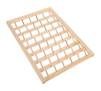 FRCOLOR Porta Rocchetti di Filo in Legno Khaki, Organizer Leggero e Facile da Montare, per Cucito e Ricamo Materiale in bambù Resistente