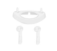 FRCOLOR Porta Spazzolino Elettrico con Base Ricarica e Copritestine Protettivi Compatibile con Modelli Supporto Separato per Testine e Caricatore Custodia Igienica per Bagno