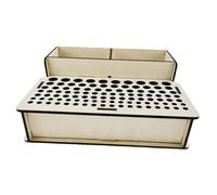 FRCOLOR Porta Utensili in Legno per Pelletteria Scaffale Organizer per Strumenti da Lavoro Fai da Te Supporto Stabile Varie Dimensioni per Artigianato Manuale e Stoccaggio Professionale