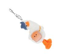 FRCOLOR Portachiavi Anatra per Ciondolo Appendibile con Design Divertente e Tattile Accessorio Bag Charm per