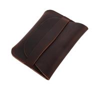 FRCOLOR Portafoglio incolumi custodia porta carte Portafoglio a più carte porta carte di credito da uomo titolare della carta per le donne Piccola portata borsa moneta Pelle bovina Coffee