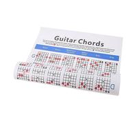FRCOLOR Poster Spartiti Per Chitarra Tabella Accordi Musicali Note e Accordi Per Principianti Guida All Apprendimento Per Esercizio Facile