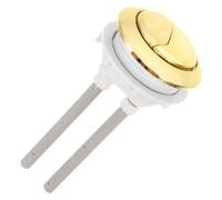 FRCOLOR Pulsante Doppio Scarico per Wc in Abs Colore Oro Asta Extra Lunga, Ricambio Resistente per Sostituzione Pulsante Vecchio, Adatto per Uso Familiare e Hotel Colore Colore Casuale