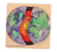 FRCOLOR Puzzle Struttura per Kit Educativo Giochi Creativi per Apprendimento Geografia e Decorazione Stanza