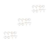 FRCOLOR Pz mollette in lega lunari forcine geometriche fermagli per le donne ornamenti per per signora forcine bohémien fermaglio per in lega molletta geometrica