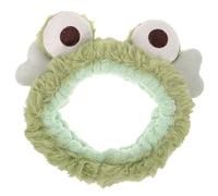 FRCOLOR Rana Bandiera Fascia Per Termale Fascia Per Per Il Lavaggio Del Viso Bobble Head Frog Donna Divertente Gruppo Musicale Lavaggio Del Viso Della Verde Peluche