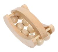 FRCOLOR Rullo Massaggiante in Legno per Corpo e Collo Riutilizzabile e Leggero Massaggiatore Manuale per Allentare Tensioni Muscolari e Nodi